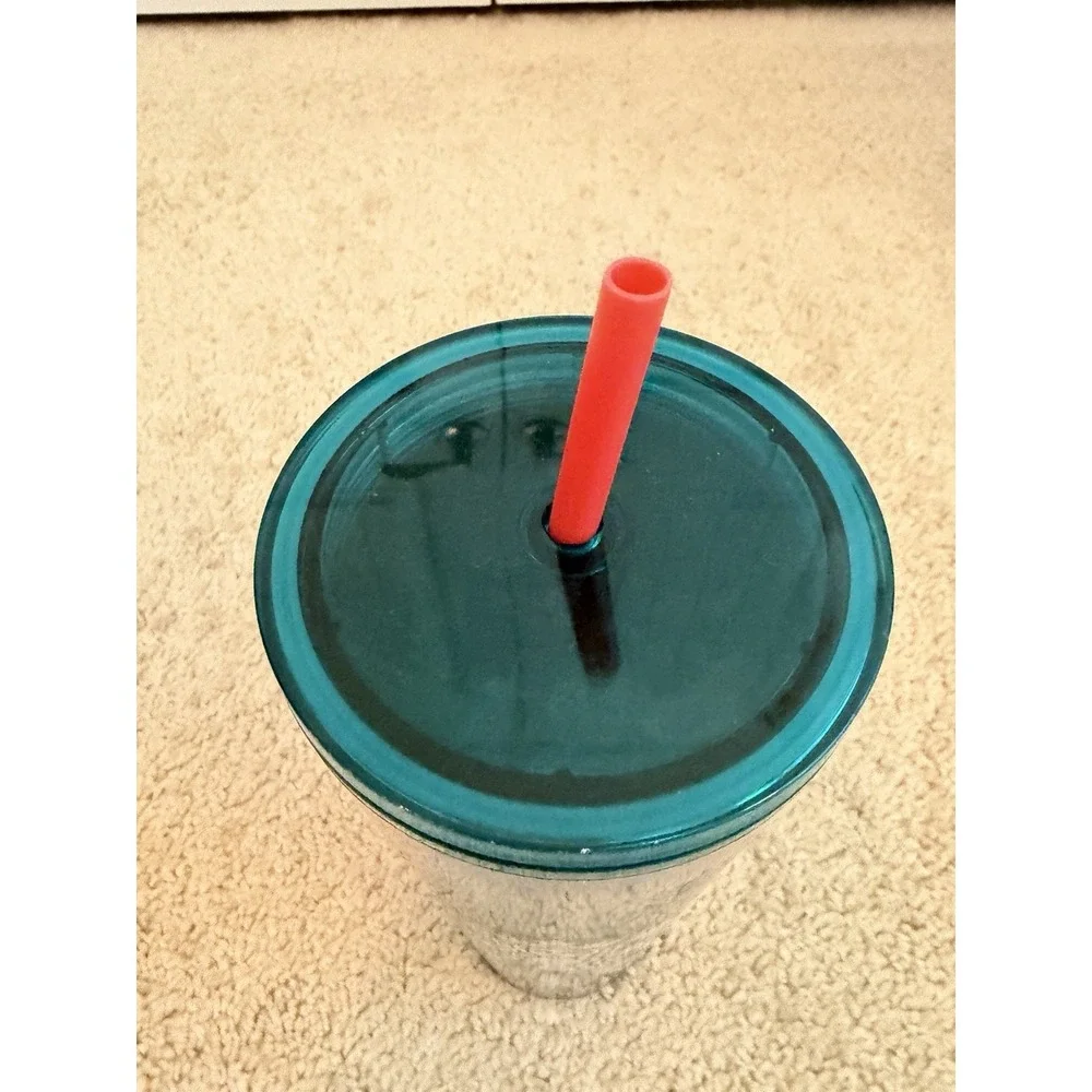 Starbucks 2022 Forest Dream Aqua Terra Floral‎ Cold Cup Tumbler Venti 24oz
